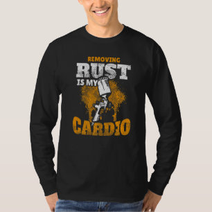 Camiseta Removendo a ferrugem é meu corpo de carro automóve