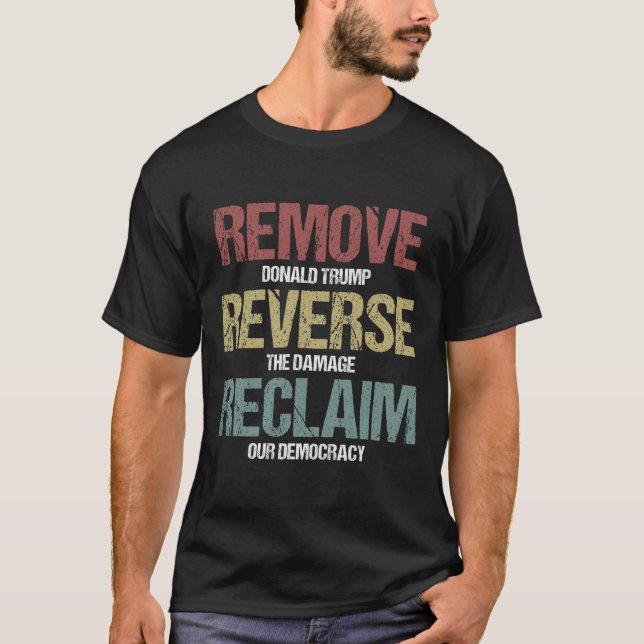 Camiseta Remover Protesto de Reclamação Reversa (Frente)