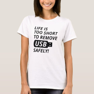 Camiseta Remover USB com Segurança