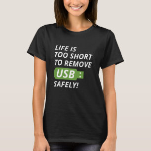 Camiseta Remover USB com Segurança