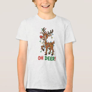 Camiseta Rena Com Luzes