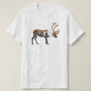 Camiseta Rena costurada cruz - ristipistoporo