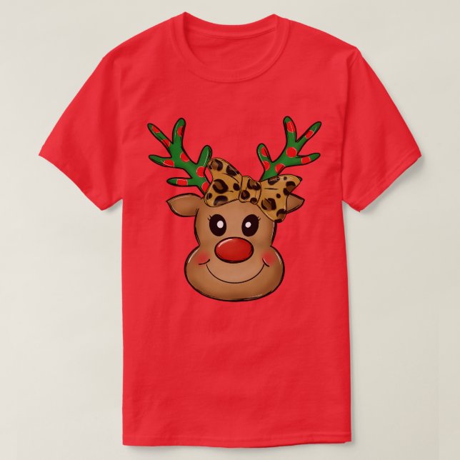 Camiseta rena de natal 3 (Frente do Design)
