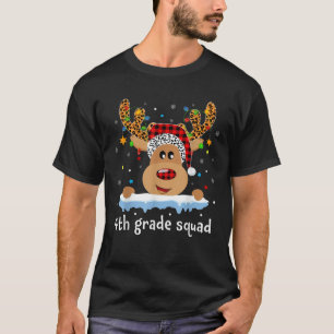 Camiseta Rena de Natal Equipe da 4ª Série Professor Aluno N