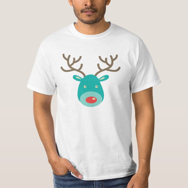 Camiseta Rena de Rudolf da ilustração dos desenhos animados (Frente)