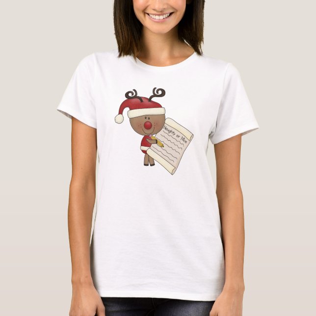 Camiseta Rena de Rudy impertinente ou NIC (Frente)