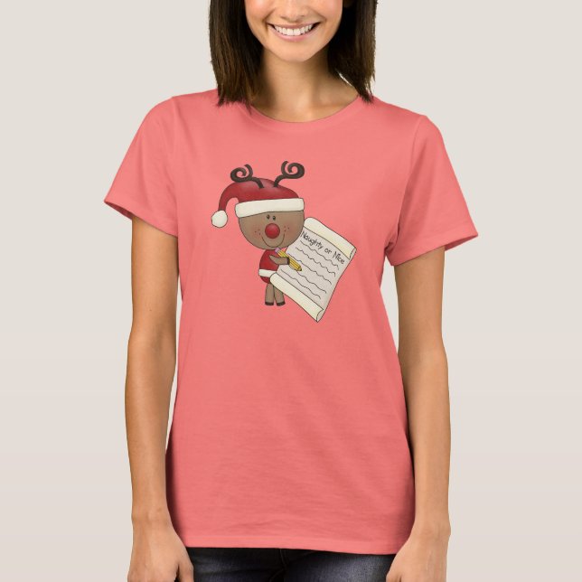 Camiseta Rena de Rudy impertinente ou NIC (Frente)