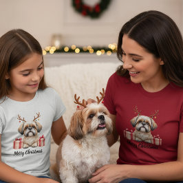 Camiseta Rena de Shih Tzu
