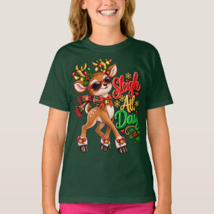 Camiseta Rena de Trineiro Todo o Dia