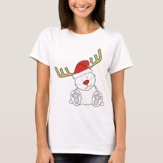 Camiseta Rena do urso de ursinho do Natal