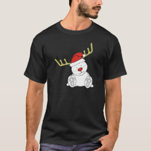 Camiseta Rena do urso de ursinho do Natal