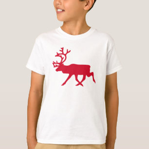 Camiseta Rena do vermelho do Natal