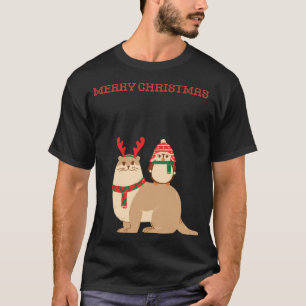 Camiseta Rena Gira Com Pinguim