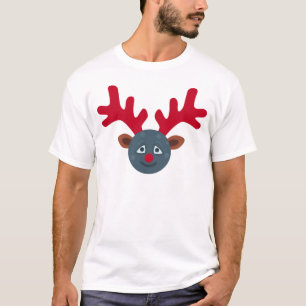 Camiseta rena lua emoji de natal