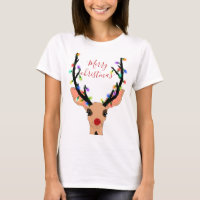 Rena Vermelha Cria Veado Brilhante Luzes De Natal