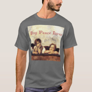 Camiseta RENAISSANCE ANGELS Winged Cherubs Joy Peace Love