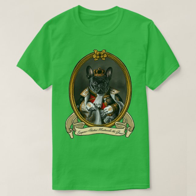 Camiseta Renaissance Dog Emperor Alastair Mortcombe the Gre (Frente do Design)