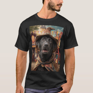 Camiseta Renaissance Faire Dogs: Black Labrador Retriever