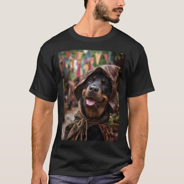 Camiseta Renaissance Faire Dogs: Rottweiler (Frente)