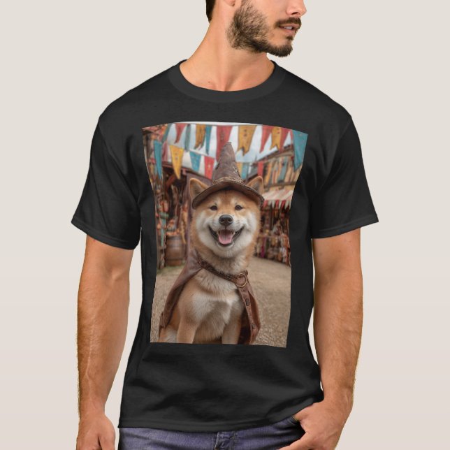 Camiseta Renaissance Faire Dogs: Shiba Inu (Frente)