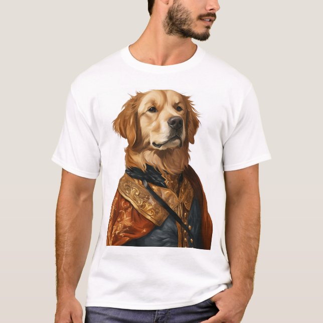 Camiseta Renaissance Rover � Classical Art Dog (Frente)