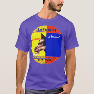 Camiseta Renard Vintage Francophile Cheese Label