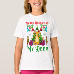 Camiseta Renas de Natal Engraçadas, Feliz Natal Minha Rena