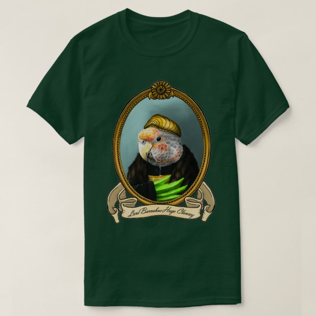 Camiseta Renascentista Lord Barnabus Hugo Clancey Um Pão (Frente do Design)