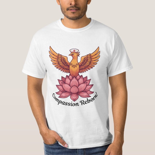 Camiseta Renascimento da Compaixão - Design de Enfermeira d (Frente)