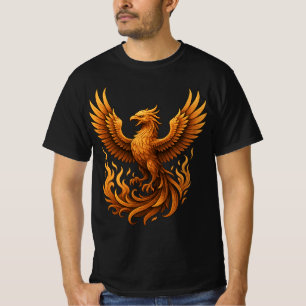 Camiseta Renascimento de Phoenix - Aumento do Dourado