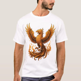 Camiseta Renascimento de Phoenix - Aumento do Dourado