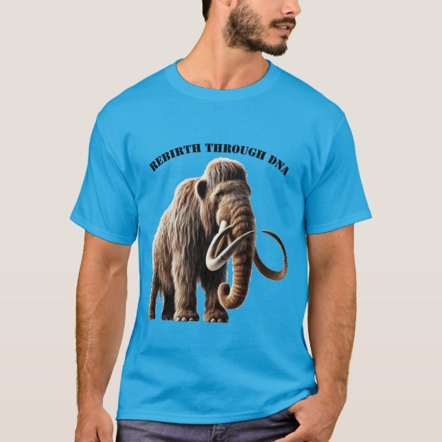 Camiseta Renascimento do ADN do Mamute Siberiano Wooly (Frente)