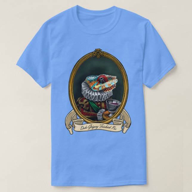 Camiseta Renascimento Lizard Duke Grigory Friedrich Poe A P (Frente do Design)