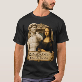 Camiseta Renascimento Quando a Arte se Tornou Real Michelan