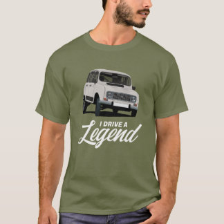 Camiseta Renault 4 - Eu dirijo uma lenda - em 38 cores