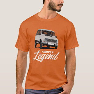 Camiseta Renault 4 - Eu dirijo uma lenda - em 38 cores
