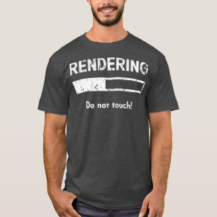 Camiseta Renderizando Animação Visual SFX do Editor de Víde
