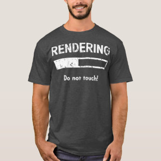 Camiseta Renderizando Animação Visual SFX do Editor de Víde