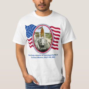 Camiseta Rendição de Artiistic do vaivém espacial Atlant