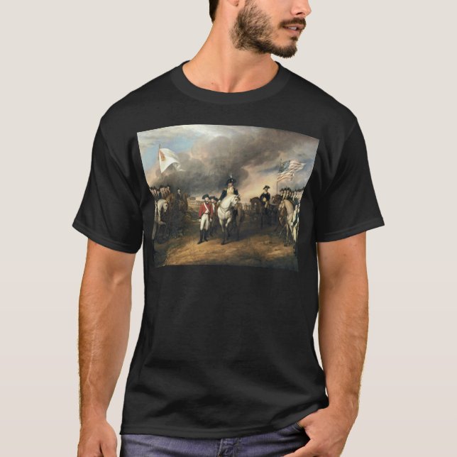 Camiseta Rendição de Yorktown por John Trumbull (Frente)
