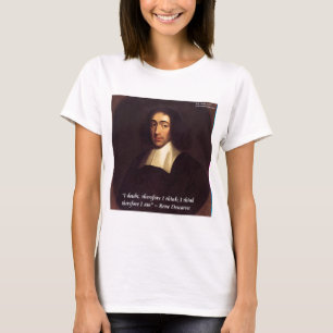 Camiseta Rene Descartes Eu Penso, Logo ExistO Citação