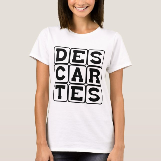 Camiseta René Descartes, Filósofo (Frente)