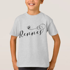 Camiseta Rennes Flag in Heart, Roazhon Brittany