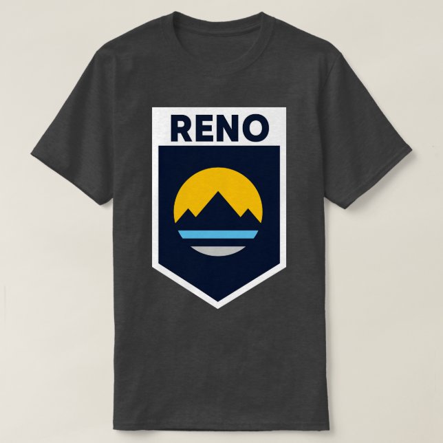 Camiseta Reno Nevada Flag Emblem (Frente do Design)