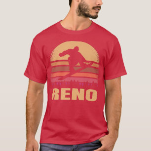 Camiseta Reno Nevada Snowboard Outdoor Vintage NV Retro