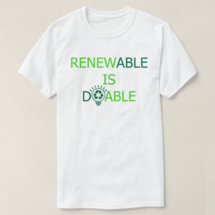 Camiseta Renovável é o Dia da Terra DoAble