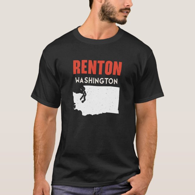 Camiseta Renton Washington, Estados Unidos, Viagem Washing (Frente)
