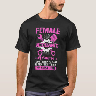 Camiseta Reparação Automática de Automotores de Menina Mecâ