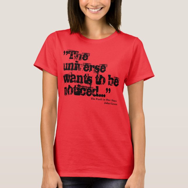 Camiseta Reparem no universo! (Frente)