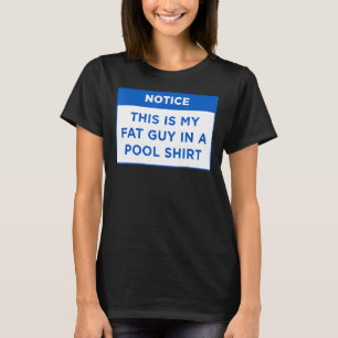 Camiseta Reparem Que Esta É A Minha Cara Gorda Numa Piscina